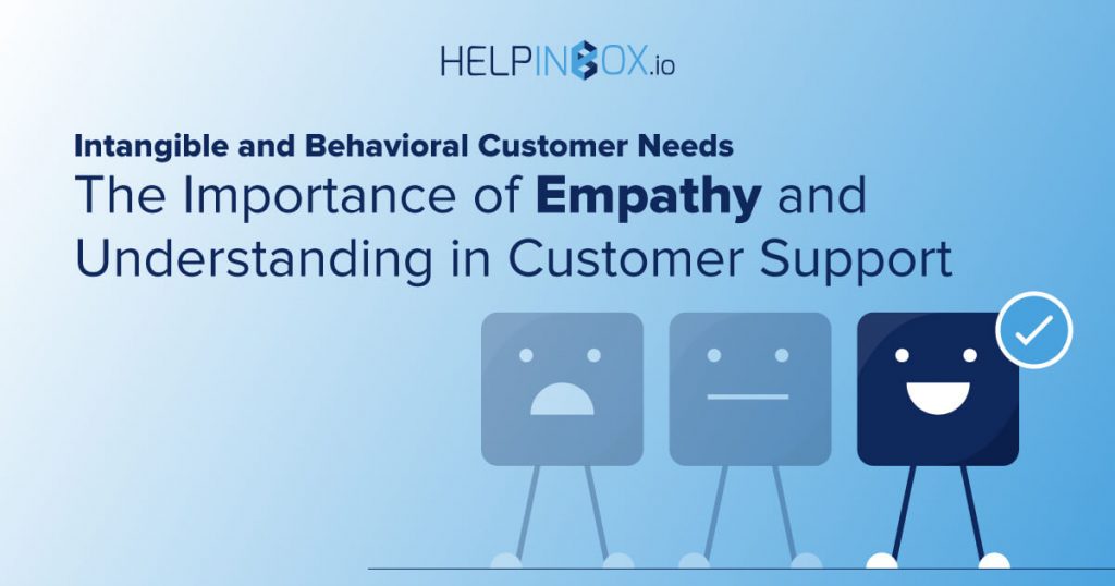 Customer support agent showing empathy and active listening skills, meeting intangible and behavioral needs for exceptional customer experience.