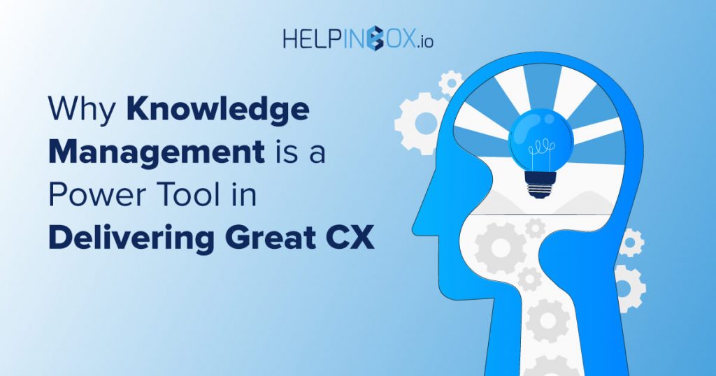 Illustration depicting the synergy between knowledge management and customer experience (CX)